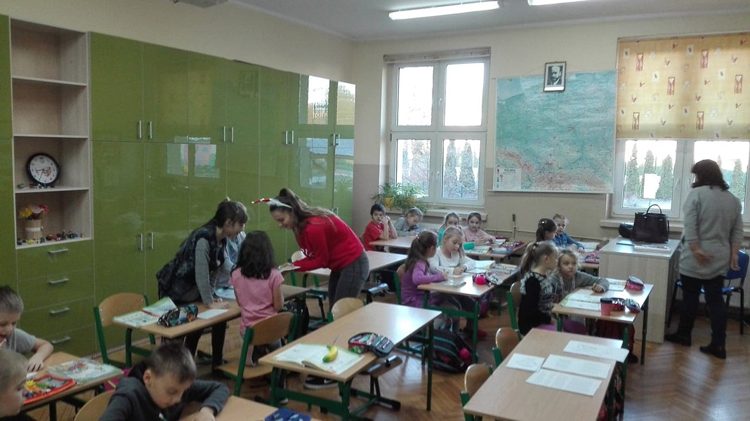 Mikołajkowa wizyta w Szkole Podstawowej