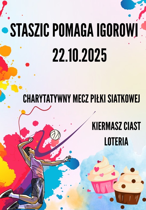 Zapraszamy do akcji charytatywnej „Staszic pomaga Igorowi”